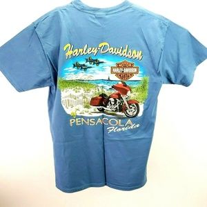 Harley Davidson Shirt Pensacola US Navy Stratman
